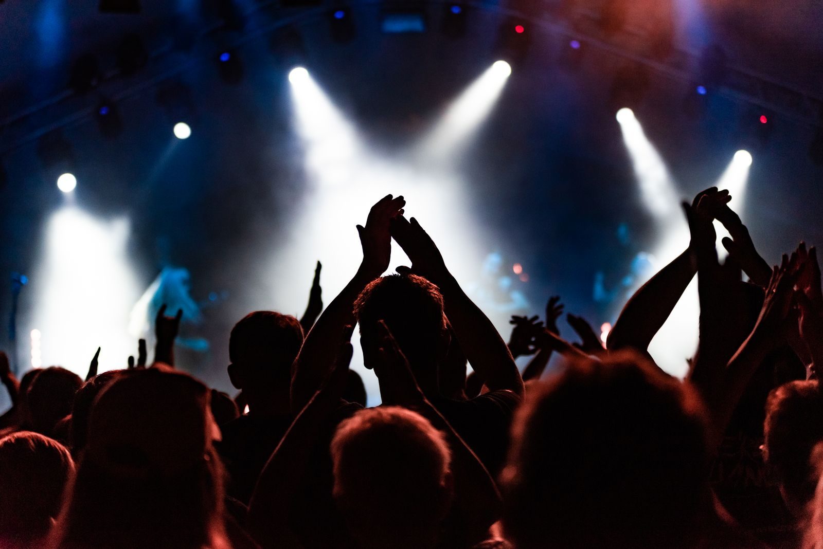 Live audience at an event
