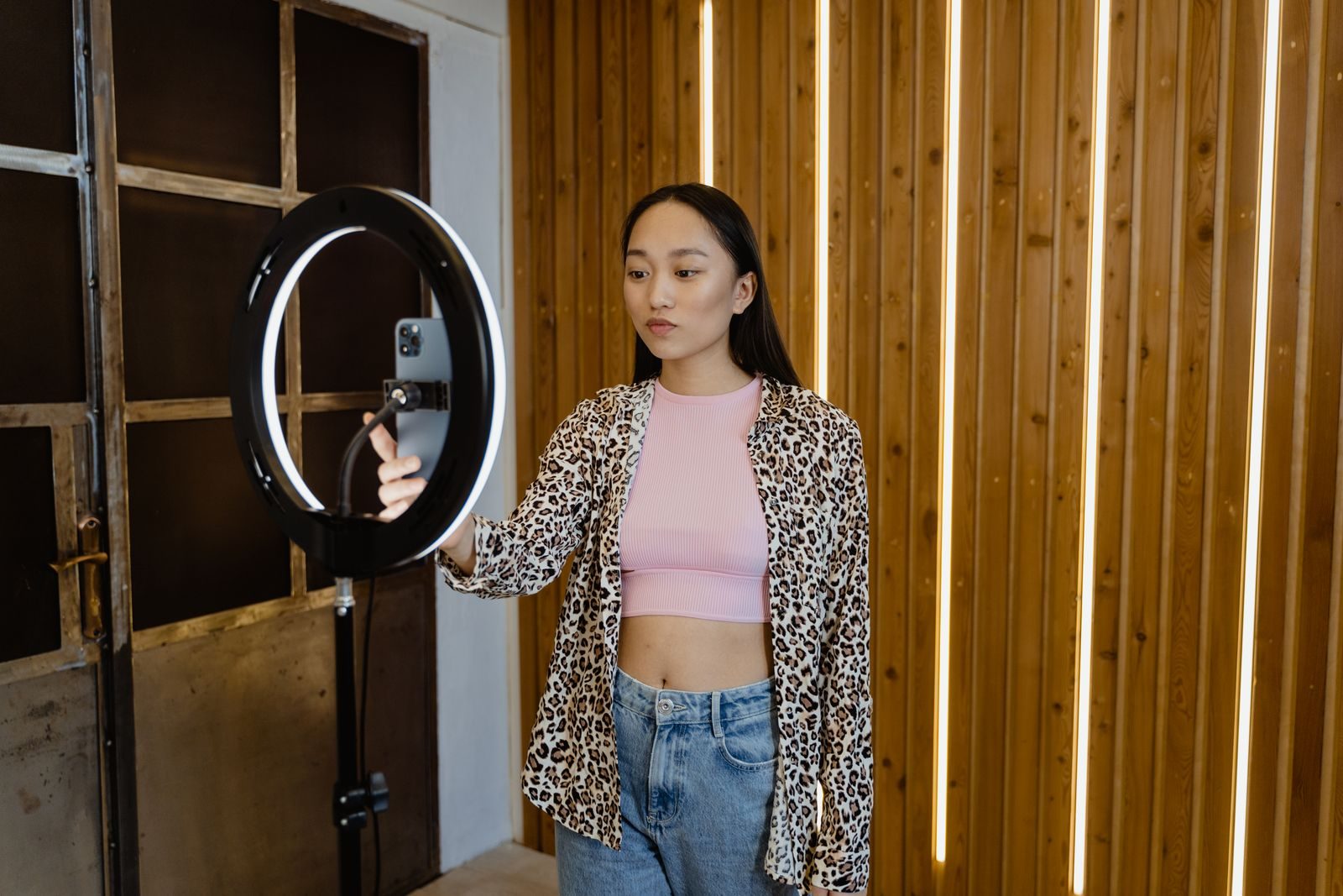 Fashion creator shooting a look